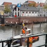 8 oktober 2020. Uitbaggeren van de havenkom.