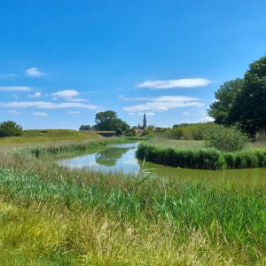 Stadswallen met gezicht op Veere.