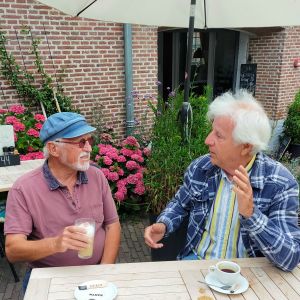 Met Wim Thijs in Middelburg.