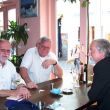 Eten bij de Griek met  Henk Bezemer en Henk van Wilpe