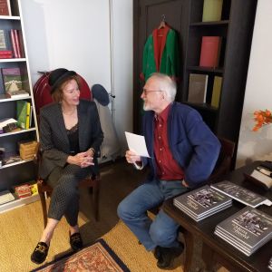 22 maart 2025. Interview met dichteres Tjitske Buwalda in Boekhandel De Mandarijn.