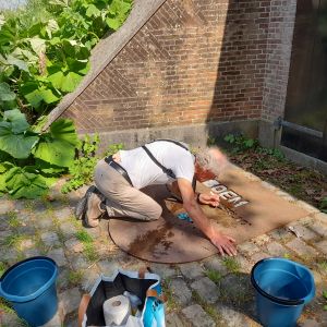 2 mei 2025.Joop kuist locatie nr. 29, BOEM Paukeslag! van Paul van Ostaijen bij het kruitmagazijntje