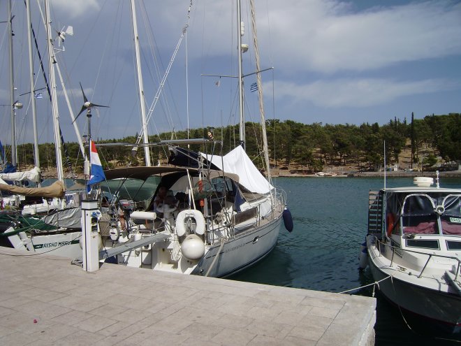 Aan de kade in Galaxidhi