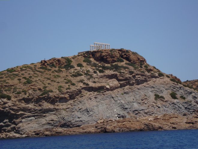 Tempel van Poseidon op Kaap Sounion, de zuidoostelijke punt van het Griekse vasteland