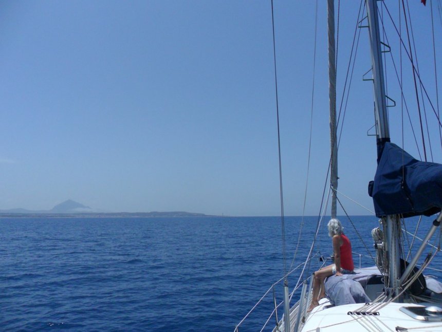 We naderen kaap San Vito, de noordwestelijke kaap van Sicilië