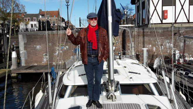 Vanmorgen even naar de boot.