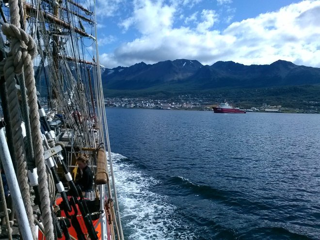 De aanloop van Ushuaia.