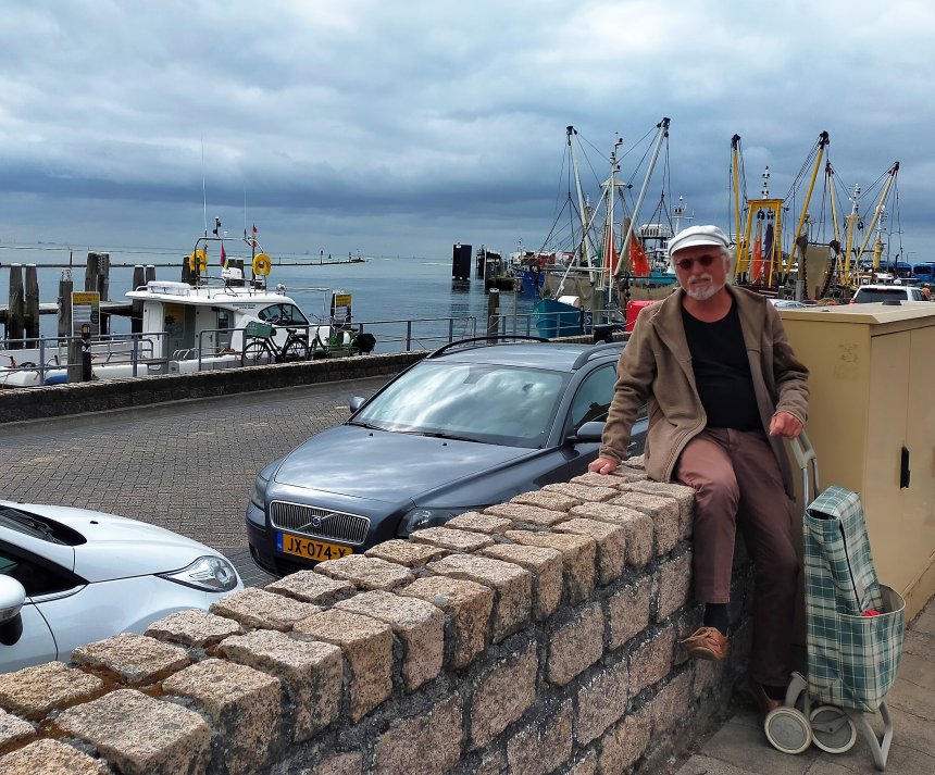 Aan de haven in West-Terschelling.