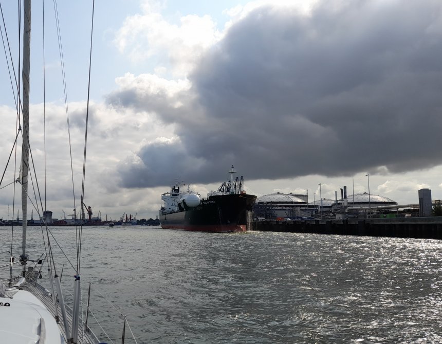 Op weg naar Rotterdam.