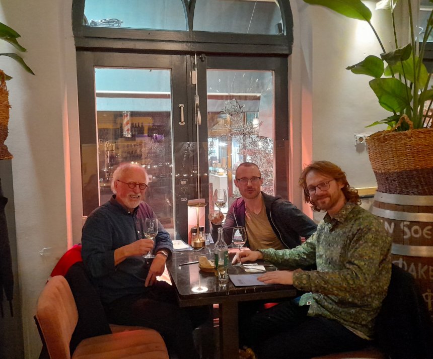 Met Rommert en Bas in Sirtaki, Utrecht.