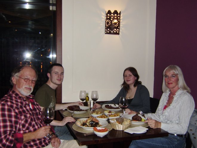 Afscheidsdiner van Rommert en Esther in Restaurant Guzé achter het havenkantoor