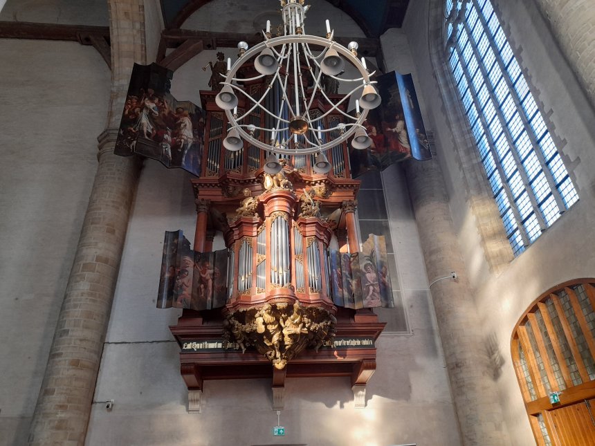 Middelburg. Het Van Leeuwenorgel in de Nieuwe Kerk.
