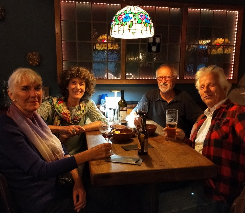 Met Angelique en Wim in Eetcafé De Basikiek.