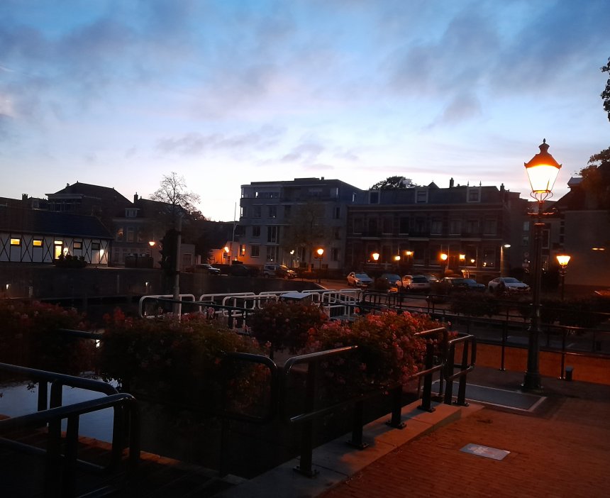 In alle vroegte (foto van gisterochtend).