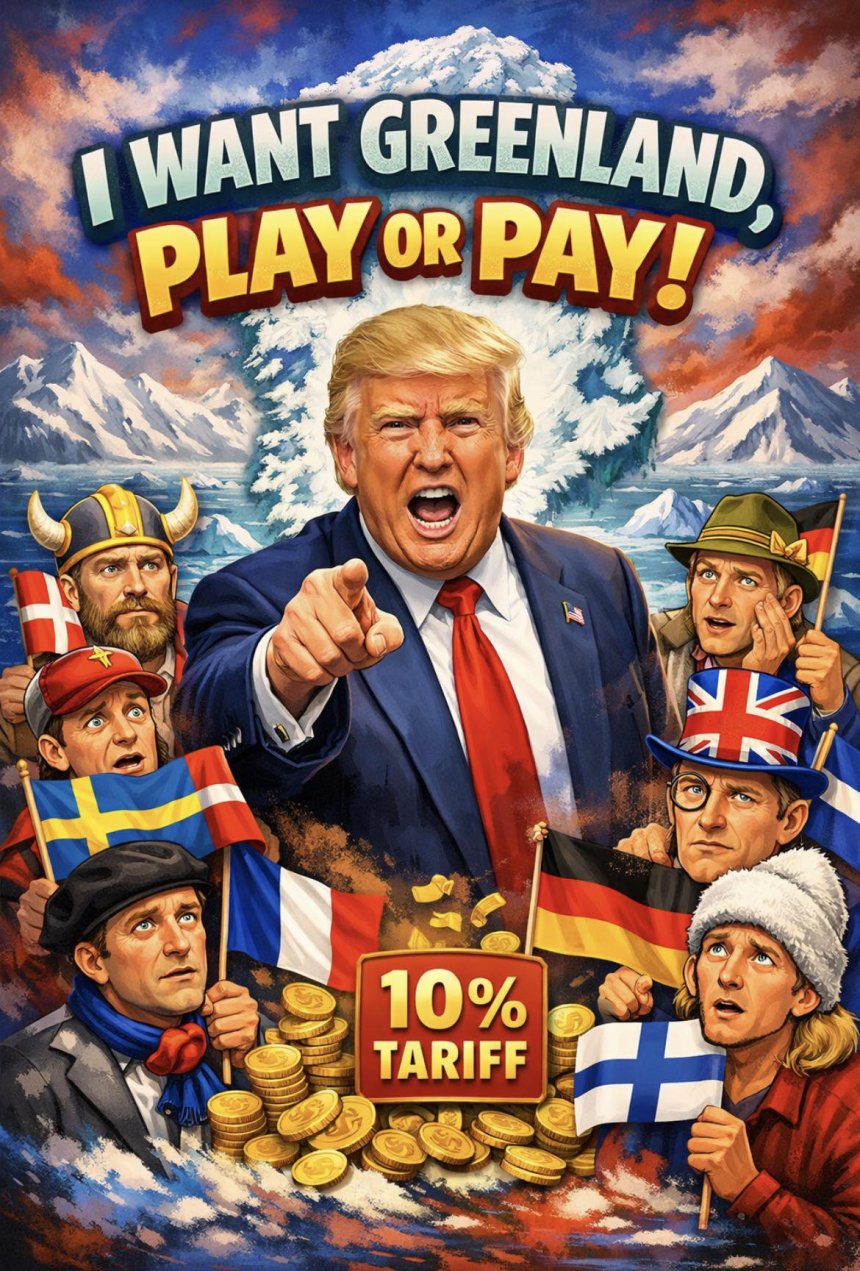 Trump vergat België en de cartoonist Tomy Tony Tomy vergat Nederland.